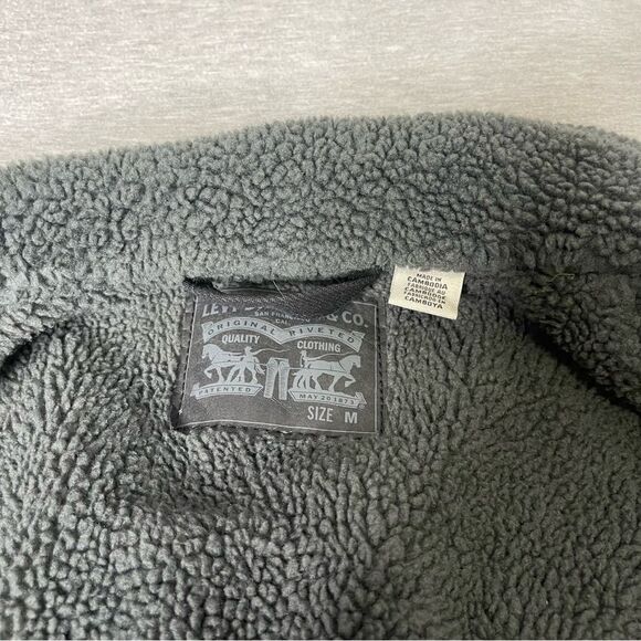 Levi’s Men’s Sherpa Lined Cotton Trucker Denim Jacket - Picture 9 of 11